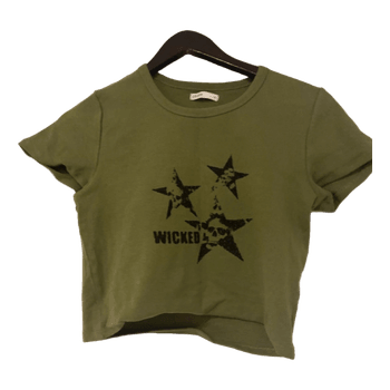 Cropp green crop top