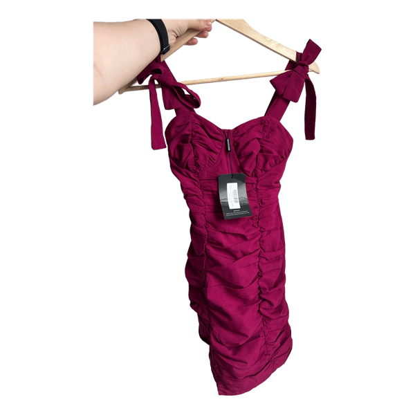 PrettyLittleThing ruched mini dress