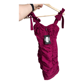 PrettyLittleThing ruched mini dress