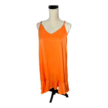 BikBok orange slip dress