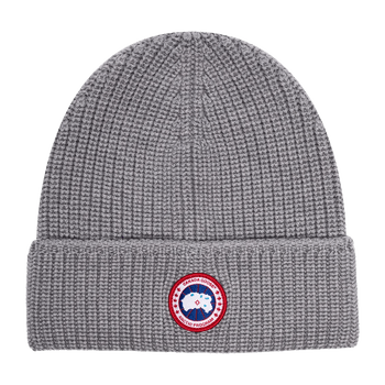 Logo patch wool beanie