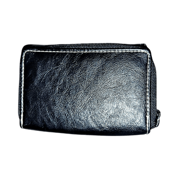 Black leather wallet