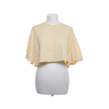 h&m yellow wide oversize Crop Top