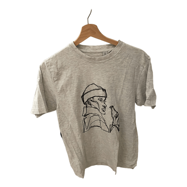 Grå t-shirt med print
