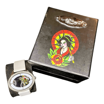 Ed Hardy white watch