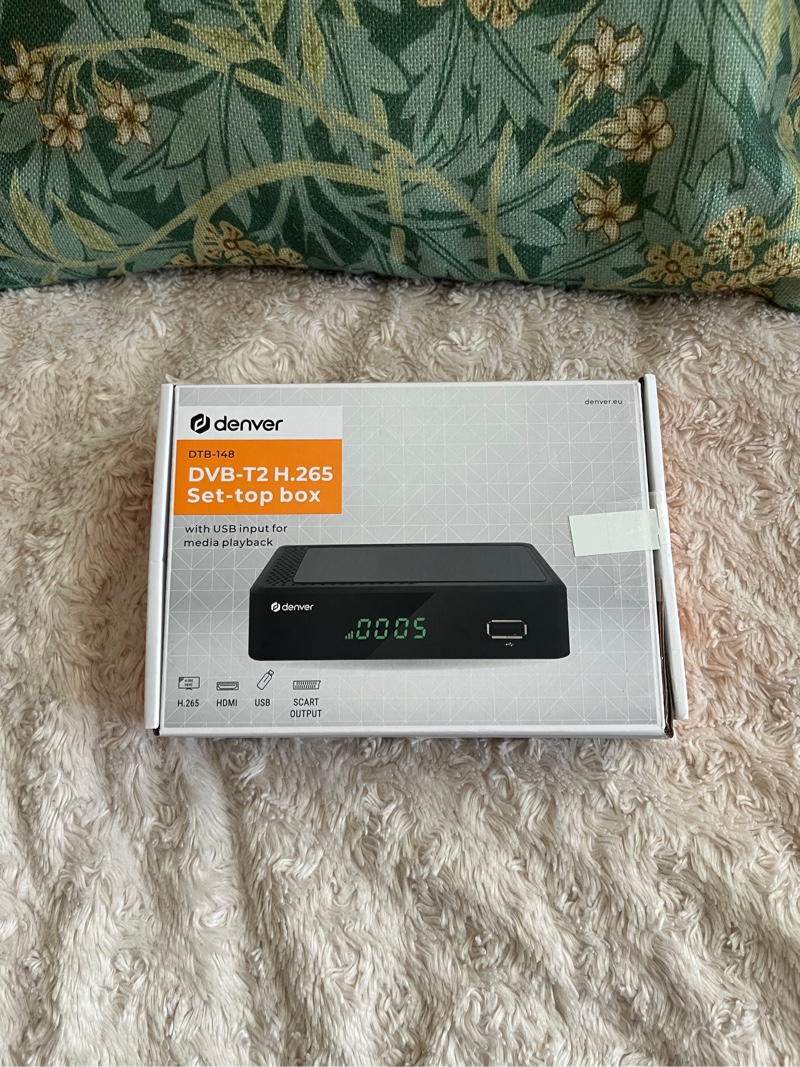 DVB-T2 H.265 set-top box digiboksi