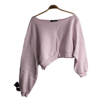 Pink cropped sweatshirt