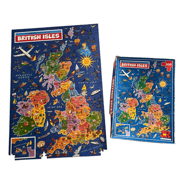 Vintage JR Jigsaws dėlionė British Isles