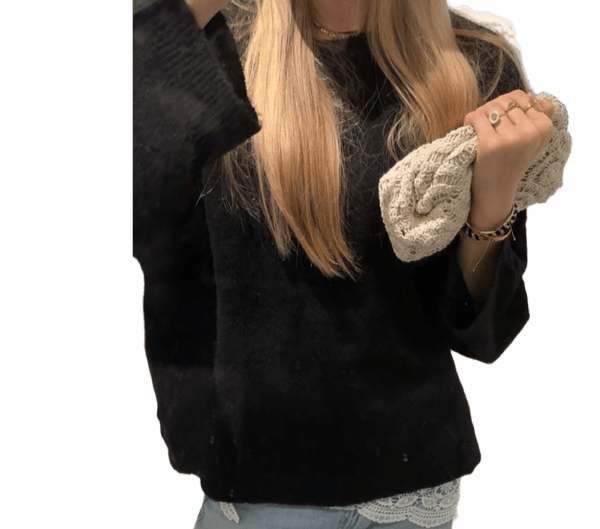 Sort sweatshirt