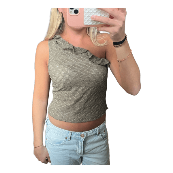Grøn one-shoulder top