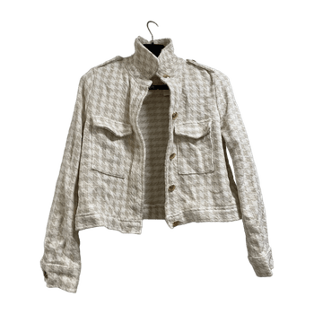 Beige cropped jacket