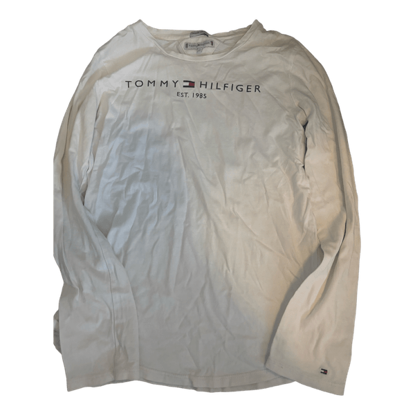 Valkoinen Tommy Hilfiger -pitkähihainen