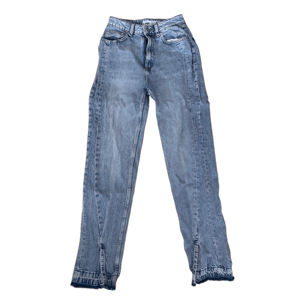 Blue denim jeans