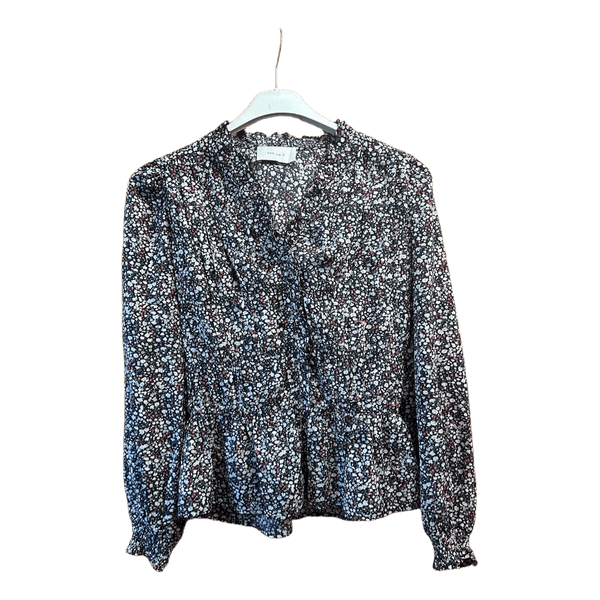 Neo Noir blomstret bluse