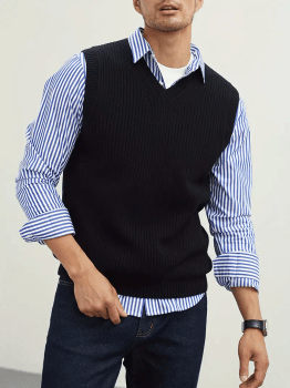 Sleeveless V Sweater