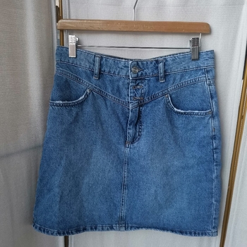 Denim mini skirt