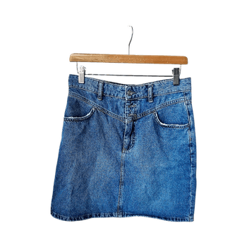 Denim mini skirt