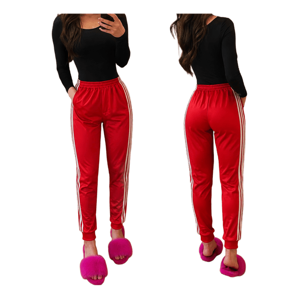 Raudonos Adidas treninginės kelnės