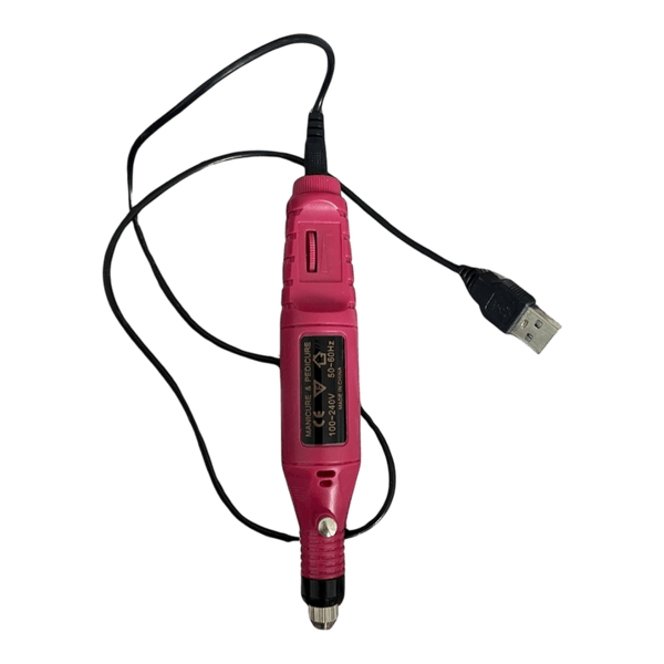 Pink electric nail drill