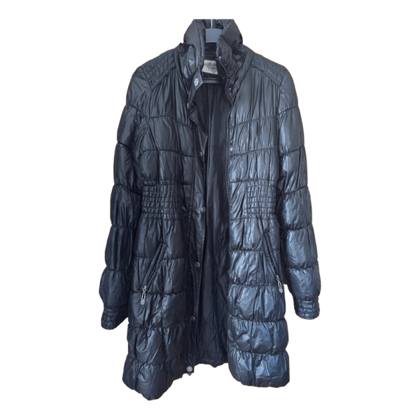Black puffer coat