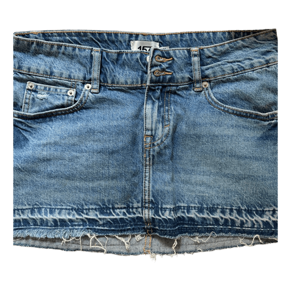 Blå denim nederdel
