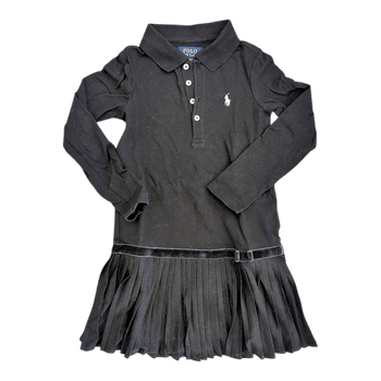 Polo Ralph Lauren, black long-sleeved dress