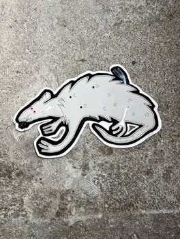 Unique upcycled patch rat punk alt