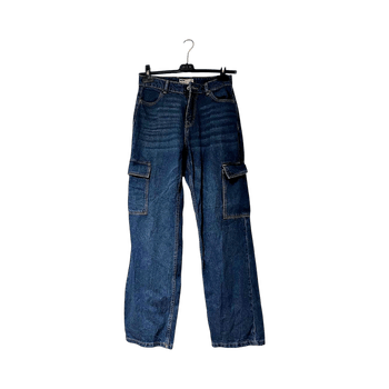 Siniset farkku cargo-housut