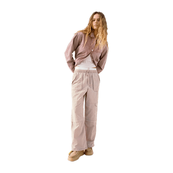 Dusty Pink Faded-Effect Jacket