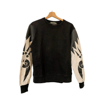 Thrifted patterned sweatshirt