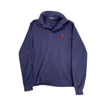 Navy long-sleeve polo by ralph lauren