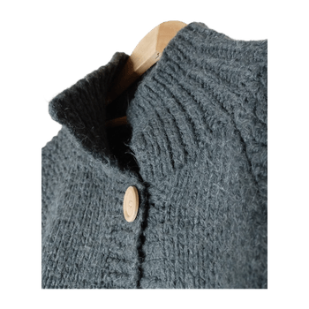 Grey knitted short sleeve cardigan (bolero)