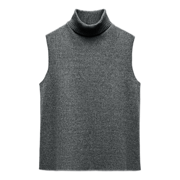 Grå strikket vest - zara