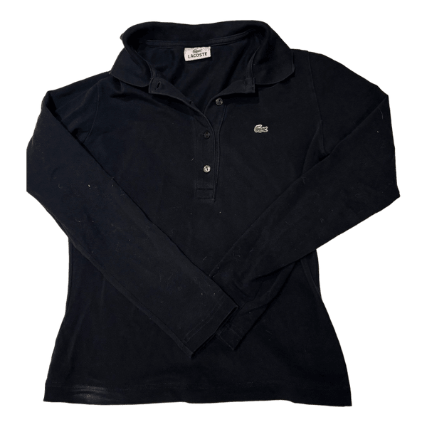 Black long sleeve polo