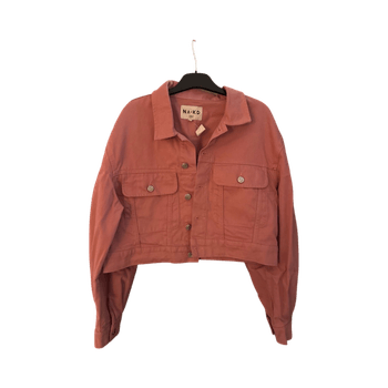 Vaahtopinkki denimtakki