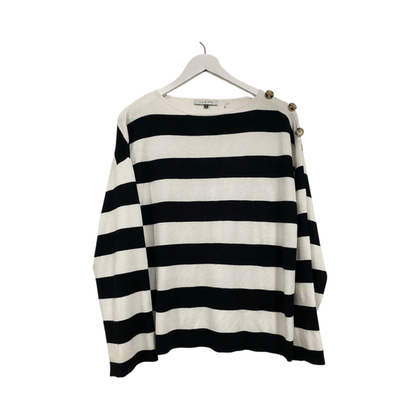 Striped boatneck sweater