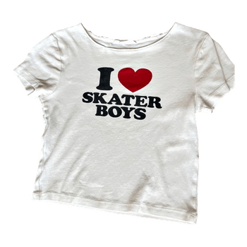 White graphic t-shirt