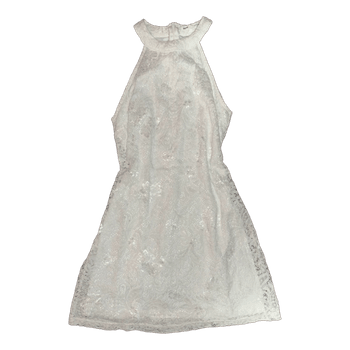 White lace mini dress