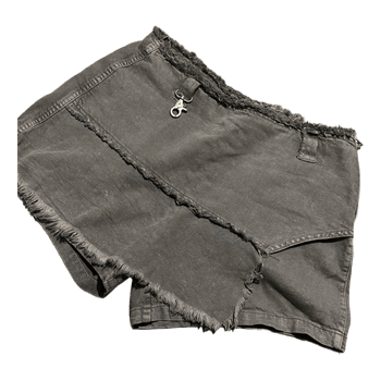 Cropp grey denim shorts