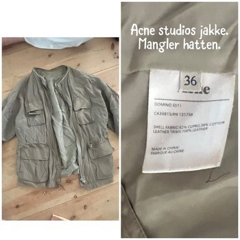 Beige Acne Studios jakke