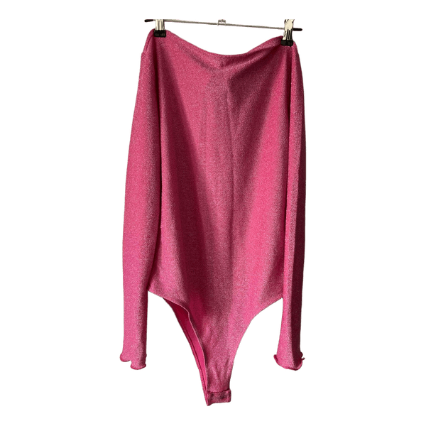 Pink glitter bodysuit