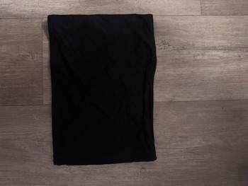 Schwarzes Bandeau Top