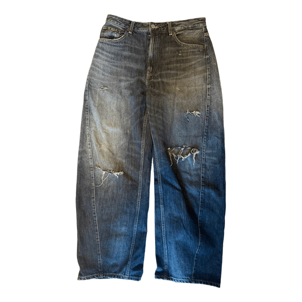 Grå wide leg jeans