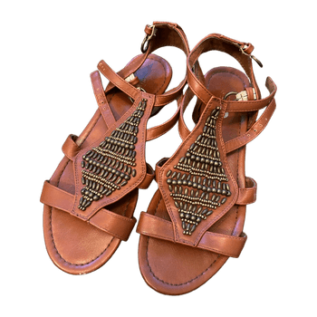 Brown sandalettes