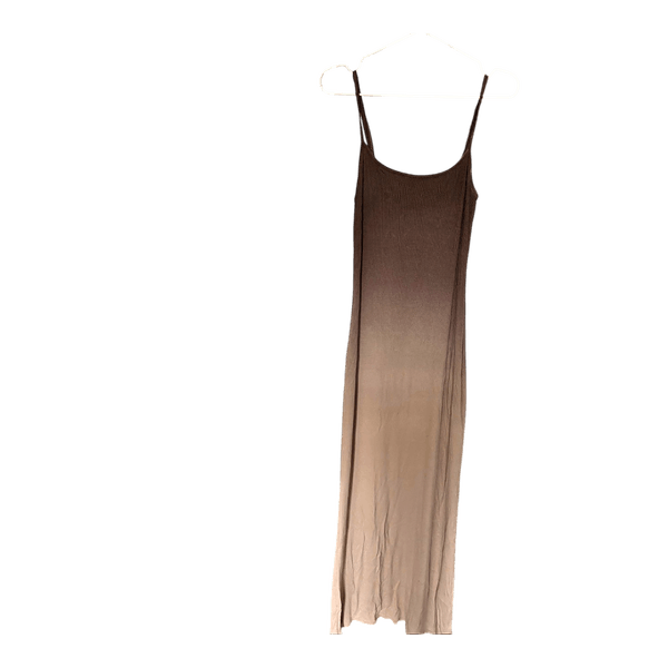 Brown ombre maxi dress