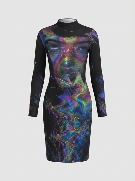 Long sleeve bodycon dress