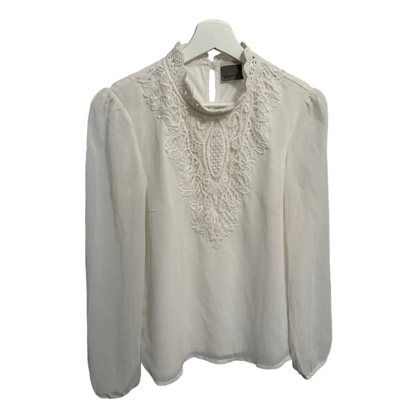 White lace blouse