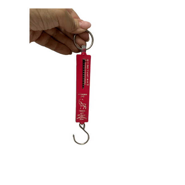 Red spring scale vintage