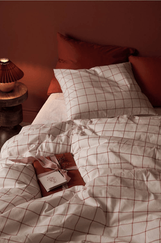 Heaven Xmas Check Cotton Duvet Set