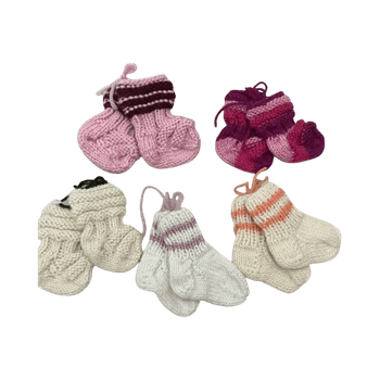 Handknit baby socks